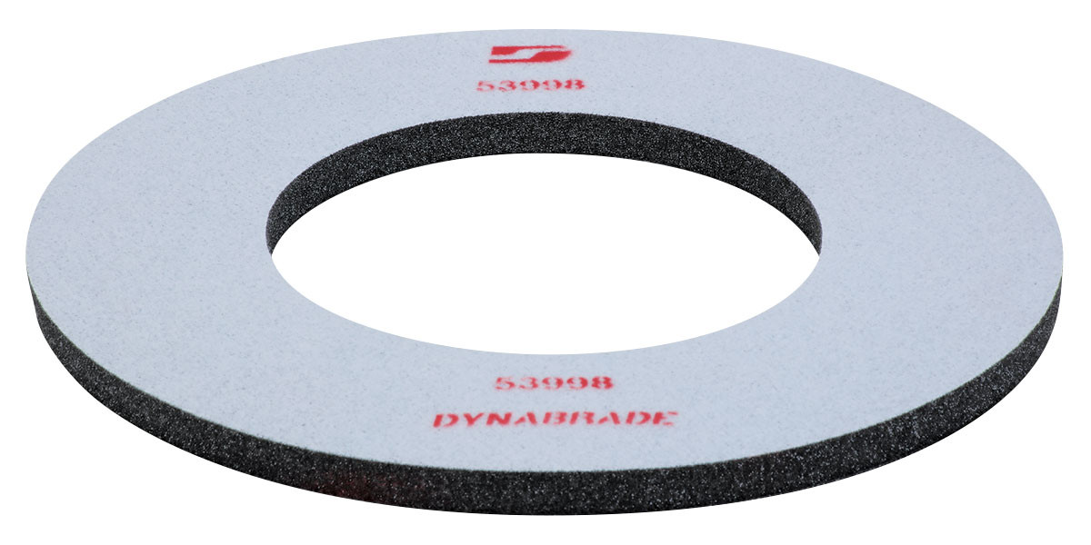 11" (279 mm) Dia. x 5-1/2" (140 mm) I.D. Interface Pad, Double-Sided Hook-Face, Short Nap - Power Tool Parts & Other